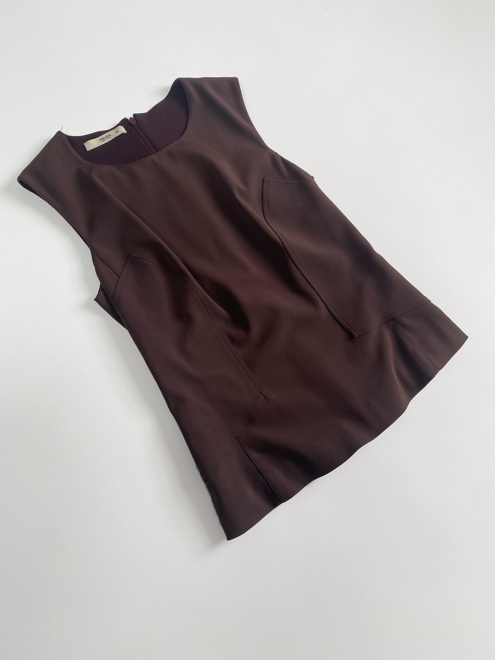 Structured Pocket Top, Burgundy